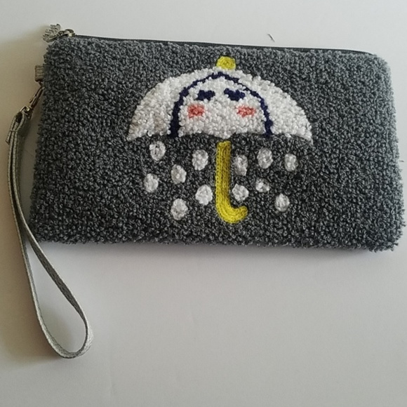 Cute Kawaii Rainy day umbrella with face purse wristlet - Picture 1 of 5
